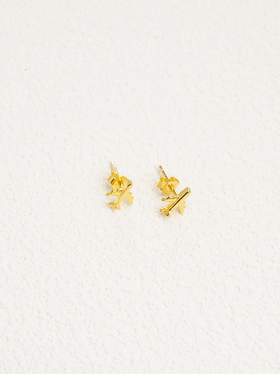 Aviator Stud Earrings PE002
