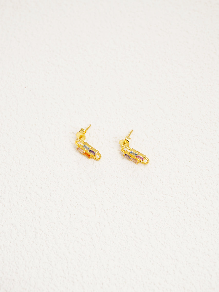 Wonderland Square Earrings PE003