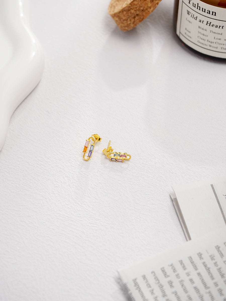 Wonderland Square Earrings PE003