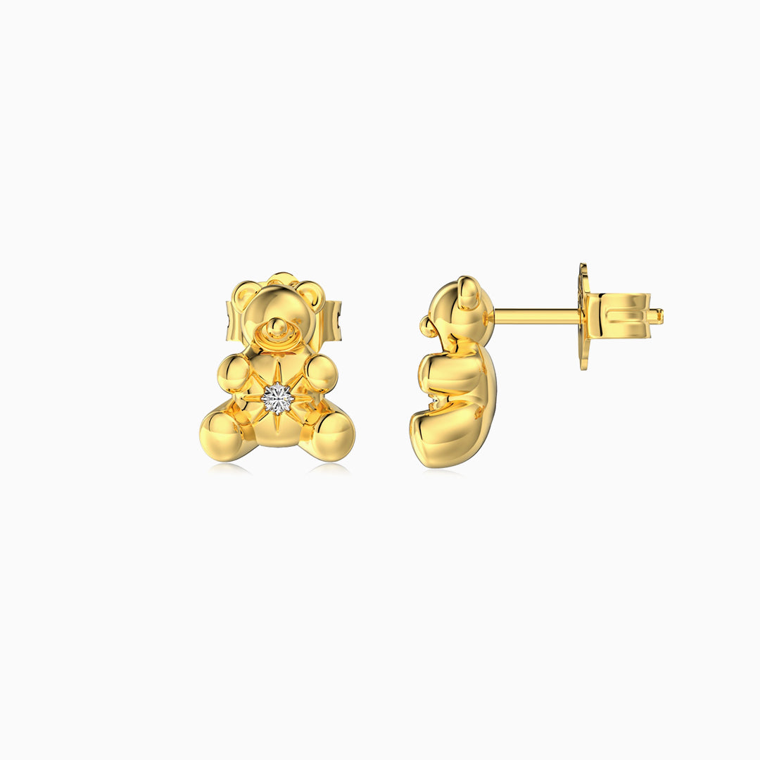 S925-teddy bear-gold-earrings