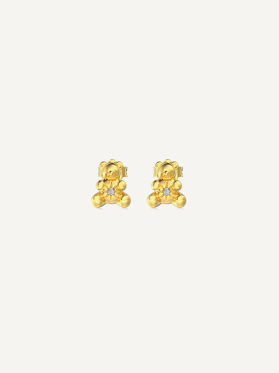 S925-teddy bear-gold-earrings