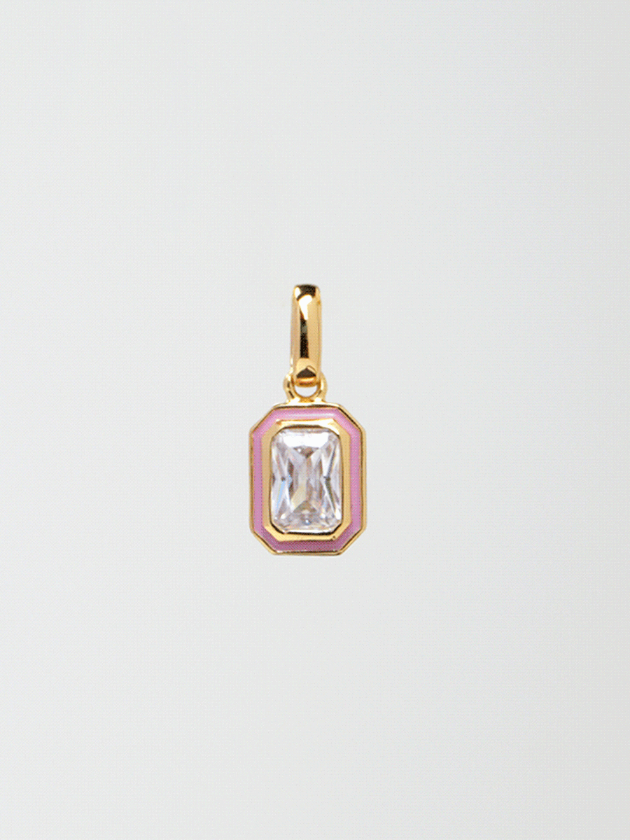 Enduring Halo Gem Pendant Charms PN004