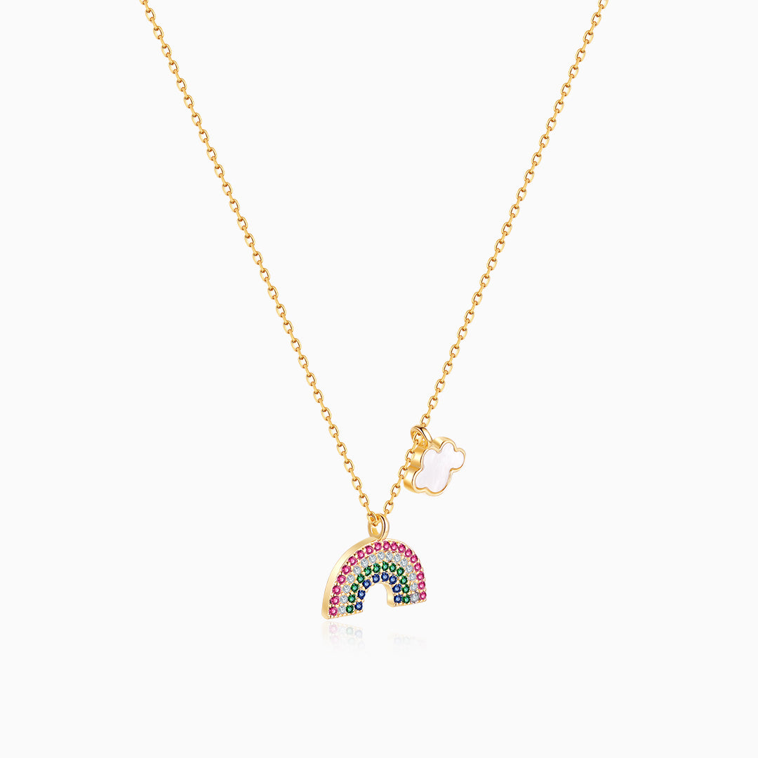 S925-Rainbow-cloud-gold-Necklace