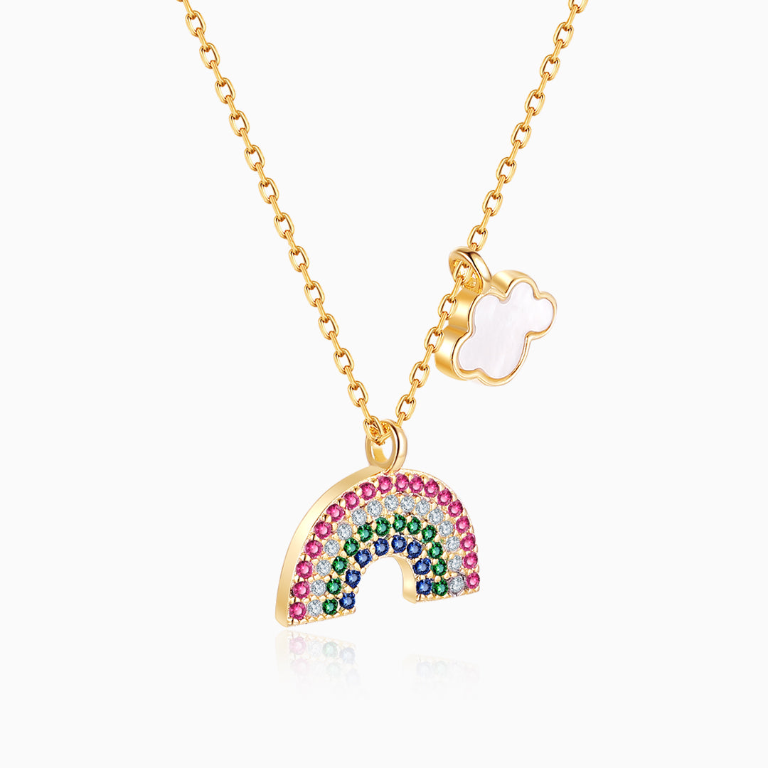 S925-Rainbow-cloud-gold-Necklace