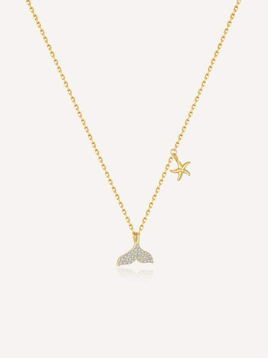 S925-Mermaid-gold-Necklace