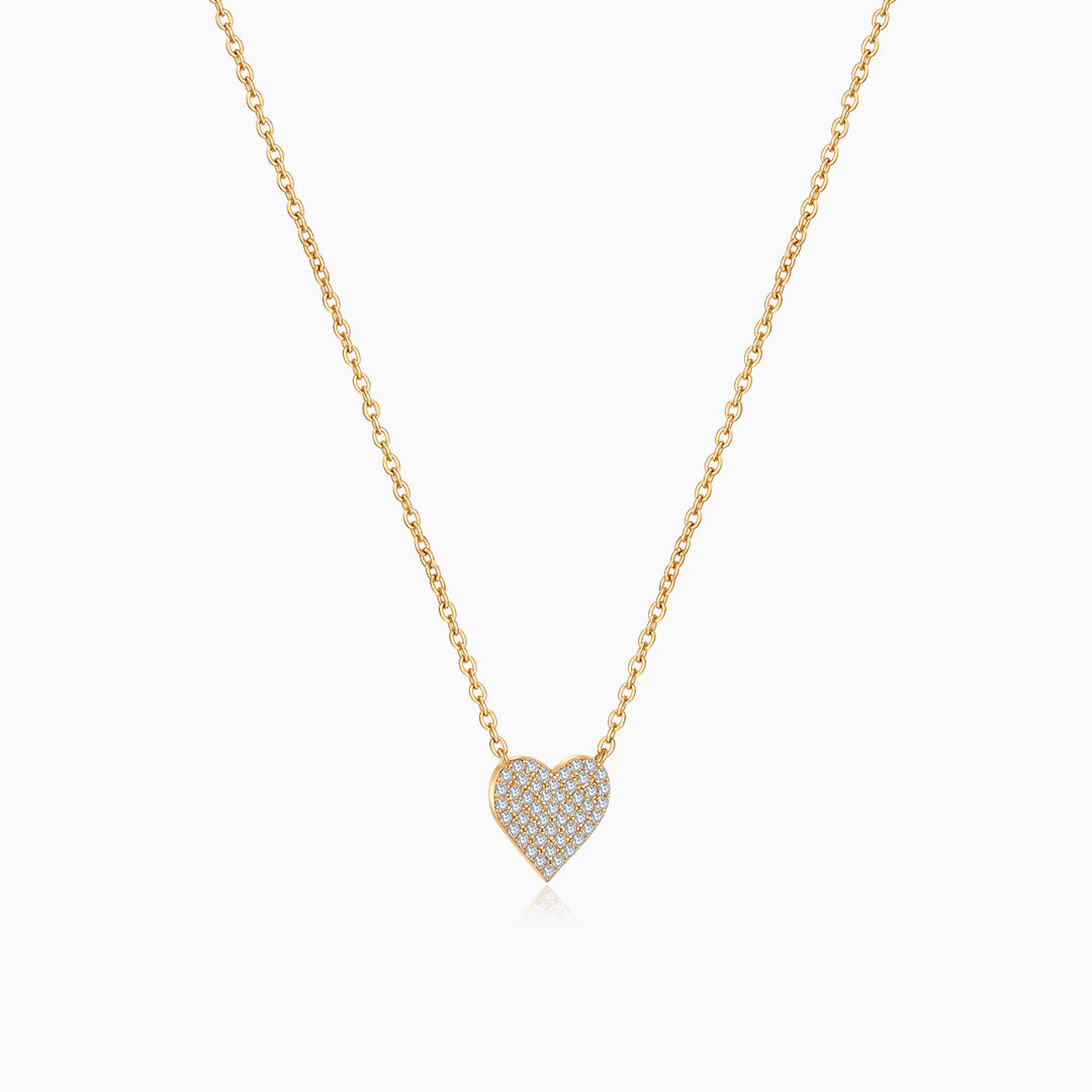 S925-Heart-gold-Necklace