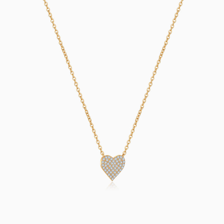 S925-Heart-gold-Necklace