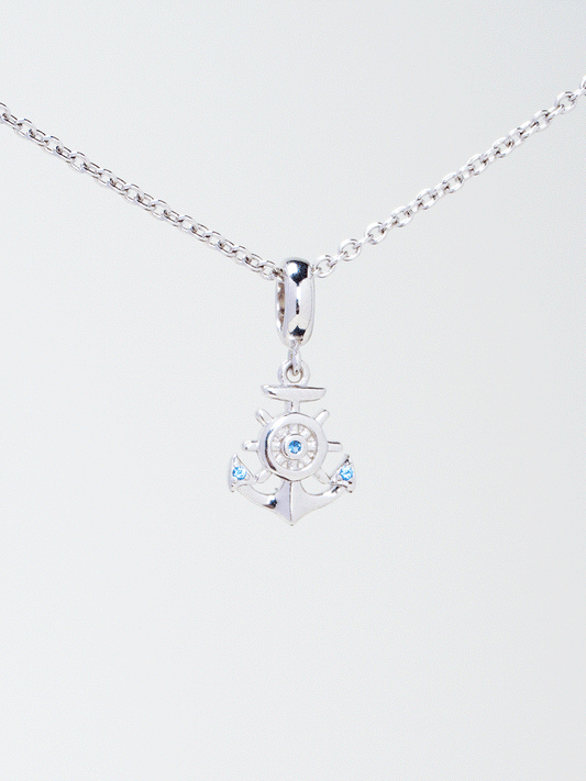 Triumphant Silver Seaman Necklace Set PN012SVSET
