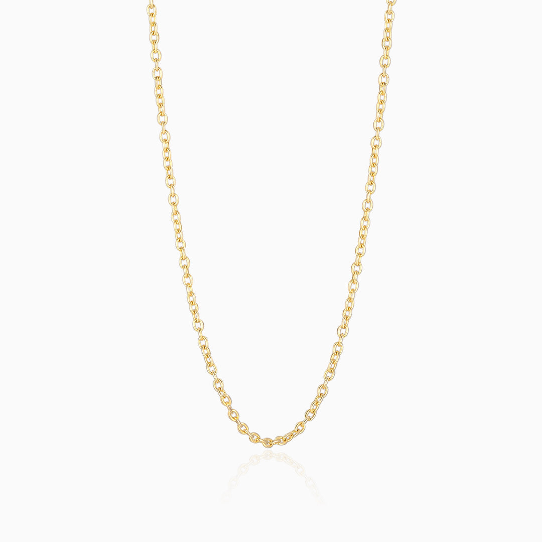 S925-round-chain-gold-Necklaces