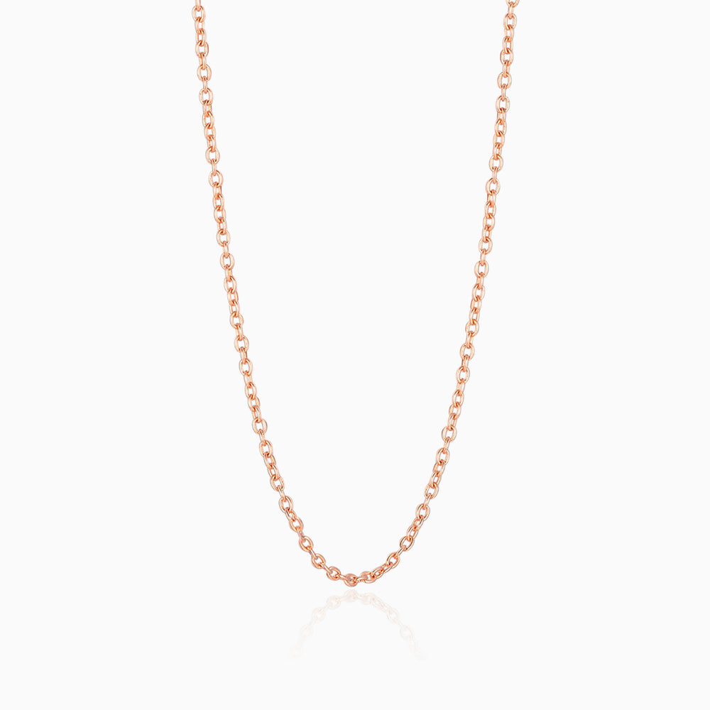 S925-round-chain-rose gold-Necklaces