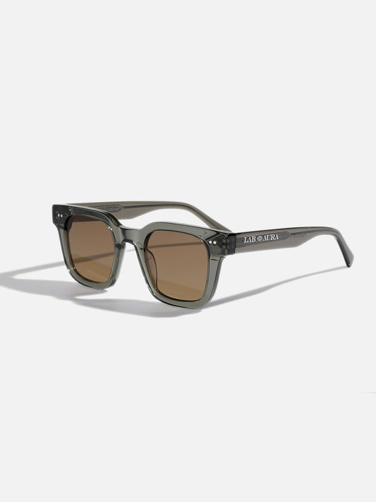 Acetate-square-olive green-sunglasses-Palette