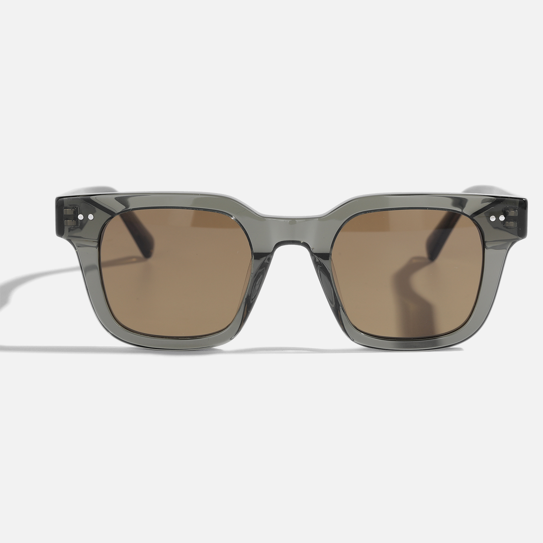 Acetate-square-olive green-sunglasses-Palette