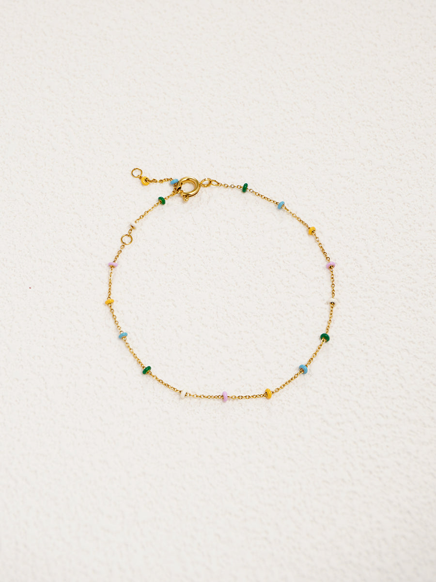 Rainbow Enamel Choker Bracelet RB008