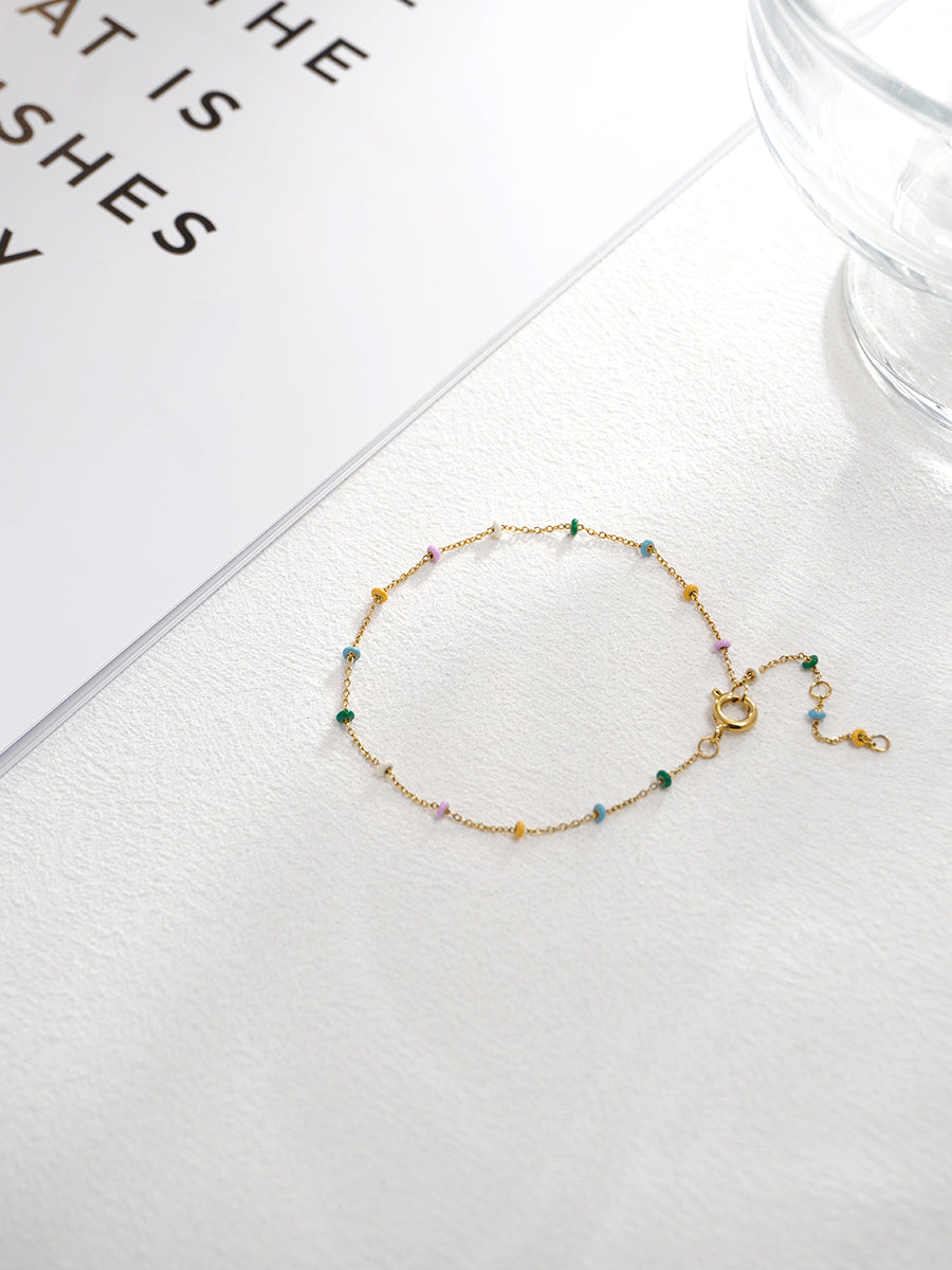 Rainbow Enamel Choker Bracelet RB008