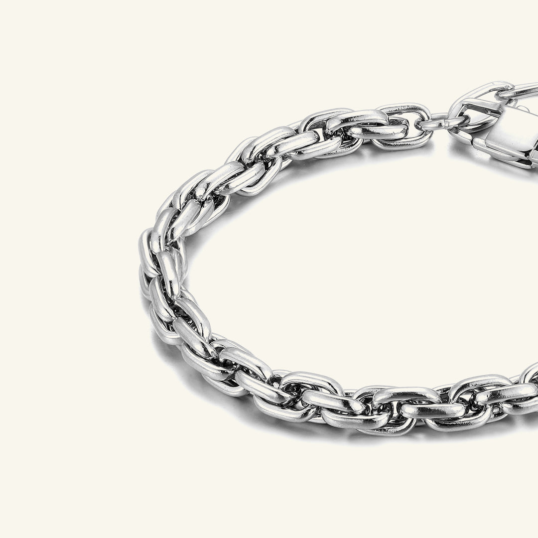 Stainless Steel-bracelet-sliver-rizzing