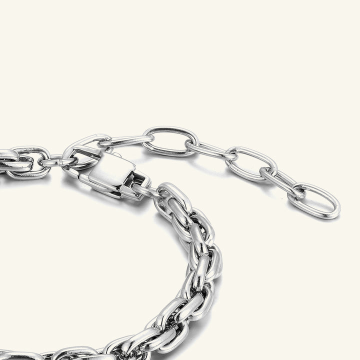 Stainless Steel-bracelet-sliver-rizzing