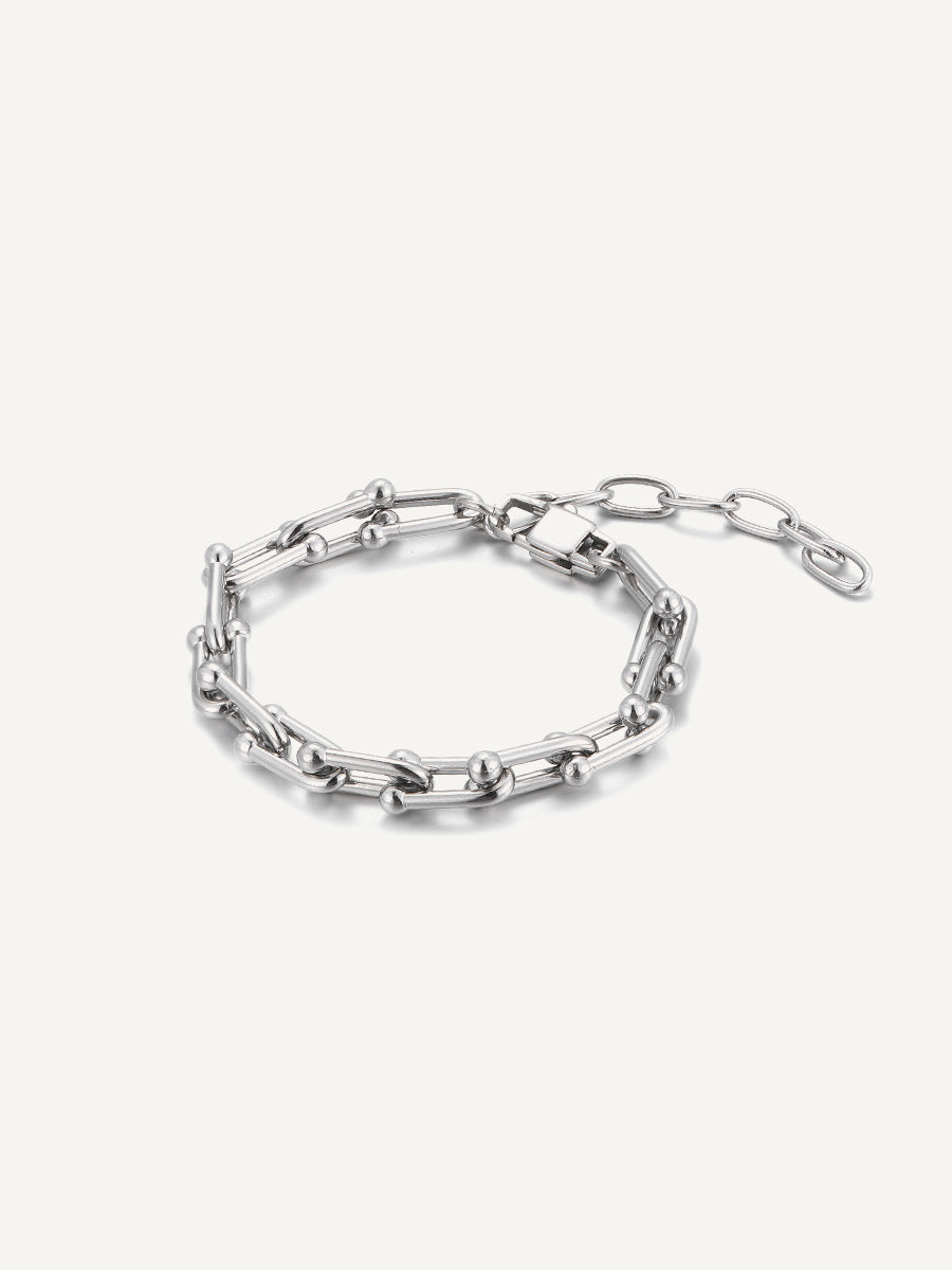 Stainless Steel-bracelet-sliver-rizzing