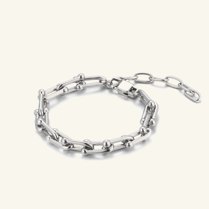 Stainless Steel-bracelet-sliver-rizzing