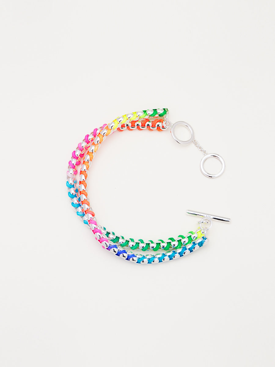 Pride Edition Silver Braided Rainbow Set