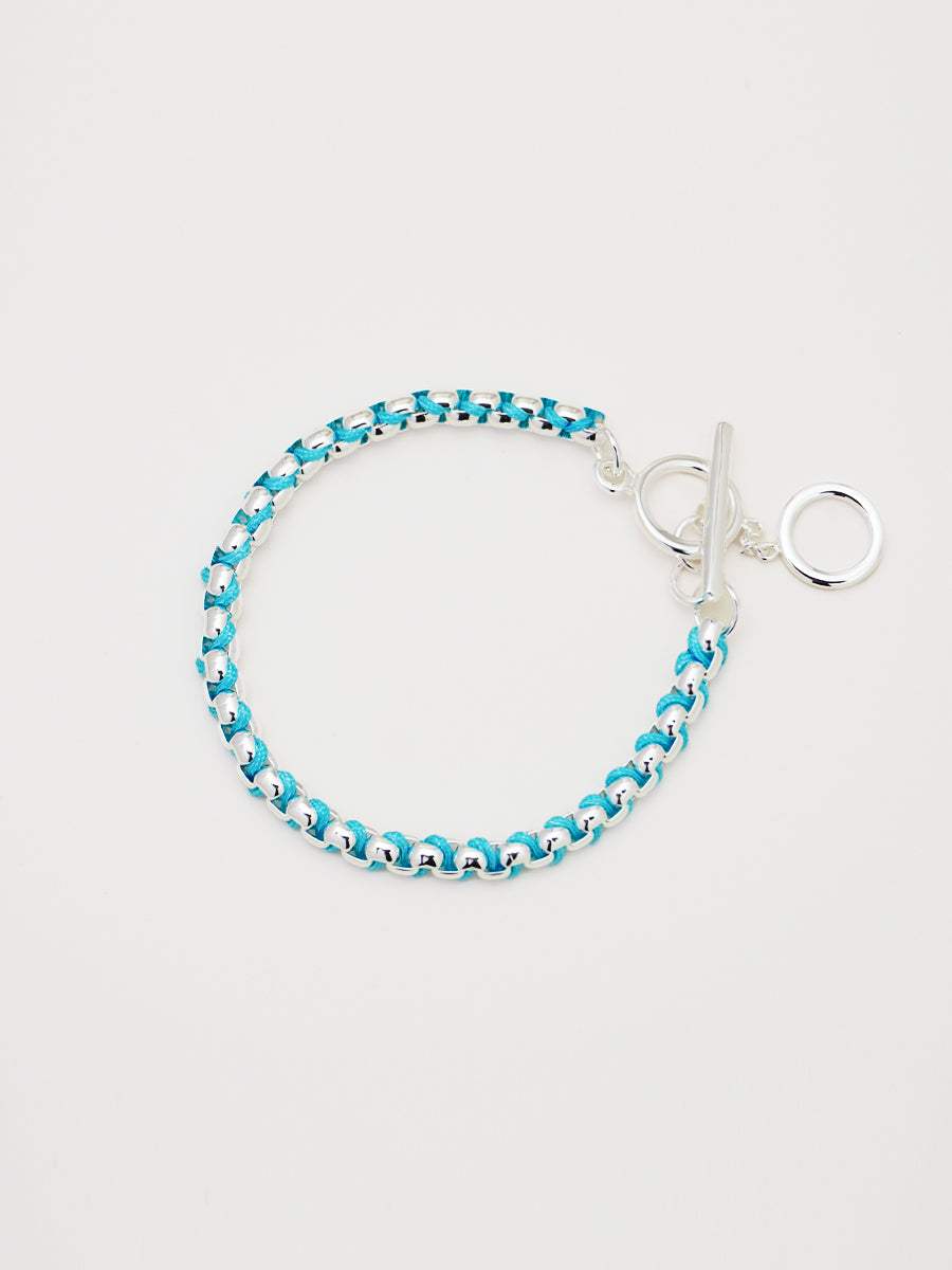 Silver Rainbow Hand-woven Bracelet RB021