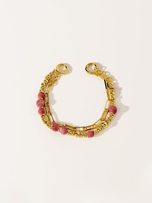 18K Gold Lychee Berry Eco-Made Ceramic Bracelet Set