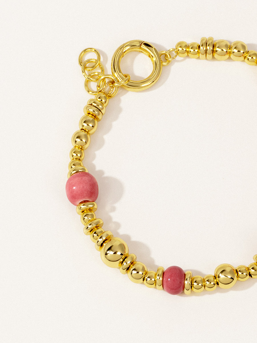 18K Gold Lychee Eco-Made Ceramic Bracelet RB035