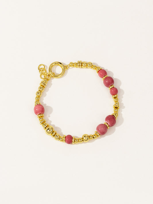 18K Gold Lychee Eco-Made Ceramic Bracelet RB035