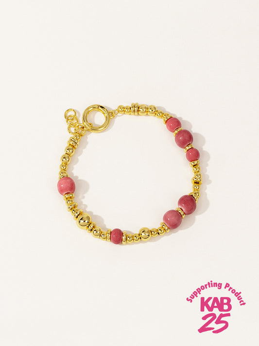 18K Gold Lychee Eco-Made Ceramic Bracelet RB035