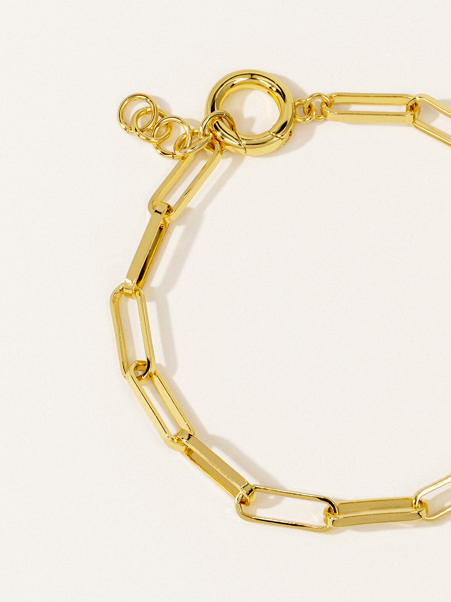18K Gold Link Chain Bracelet RB037