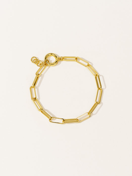 18K Gold Link Chain Bracelet RB037