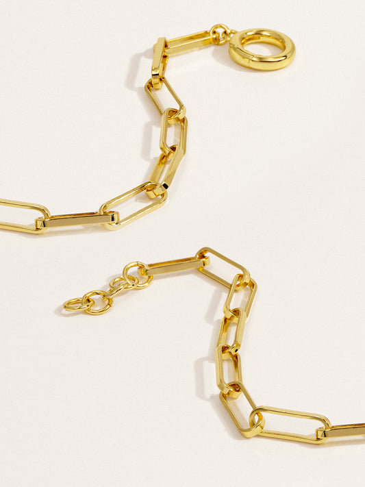 18K Gold Link Chain Bracelet RB037