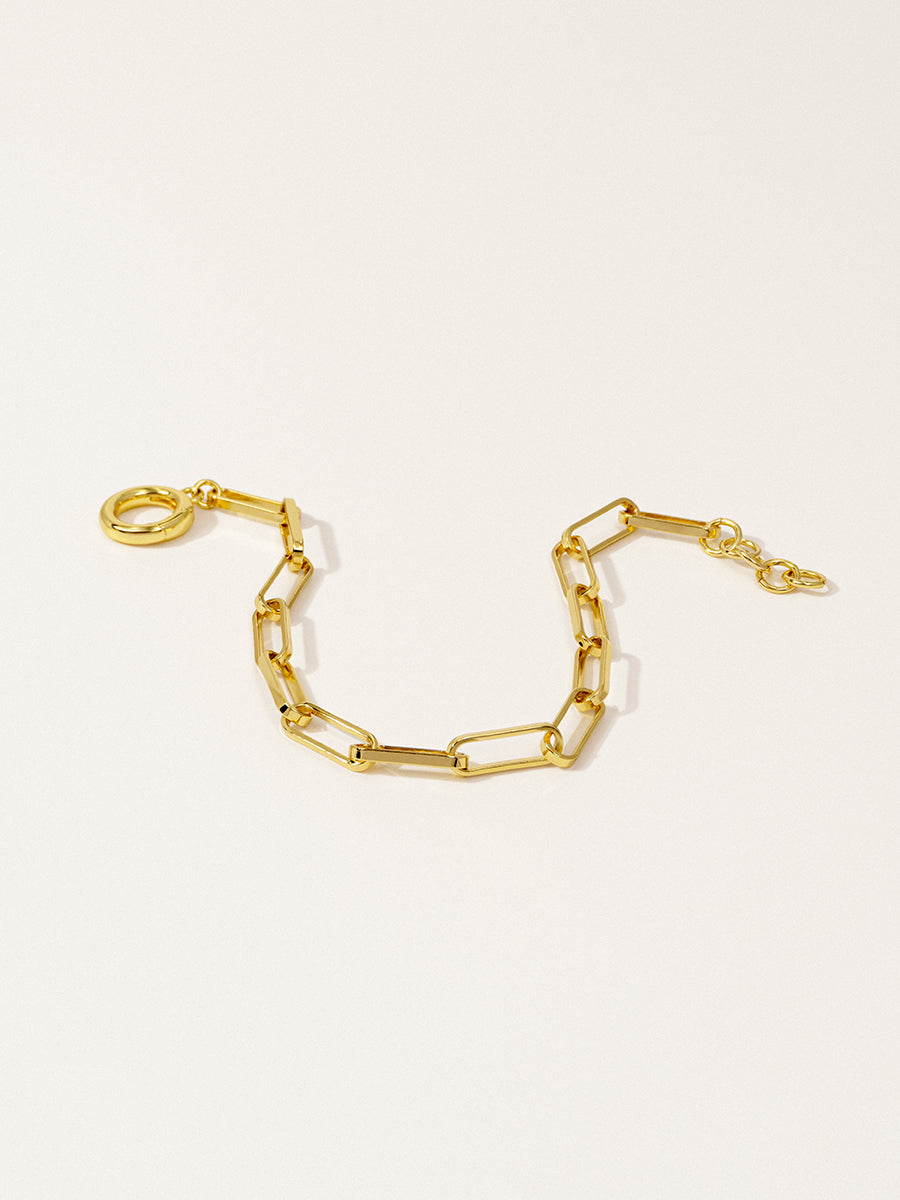 18K Gold Link Chain Bracelet RB037