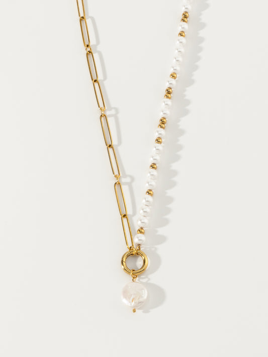 Nymph Baroque Pearl 18K Gold Necklace