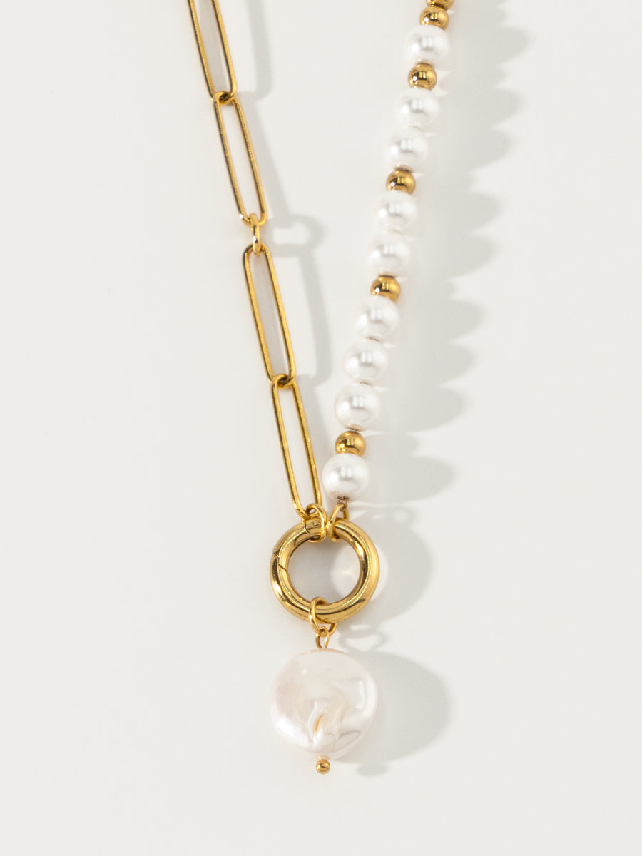 Nymph Baroque Pearl 18K Gold Necklace