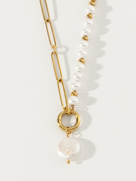 Nymph Baroque Pearl 18K Gold Necklace