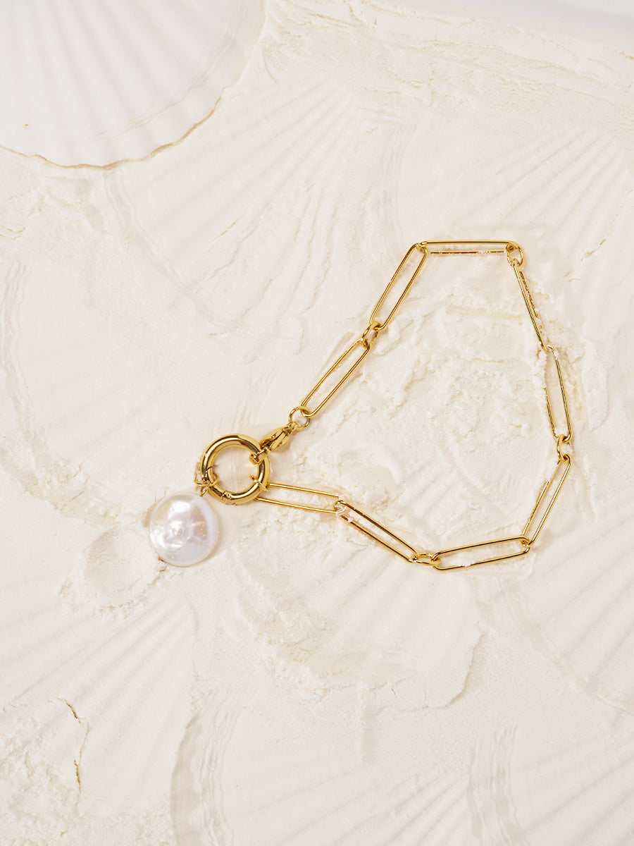 Nymph Baroque 18K Gold Pandent Bracelets