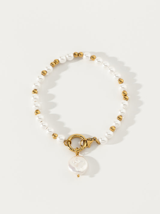 Nymph Baroque Pearl 18K Gold Bracelets