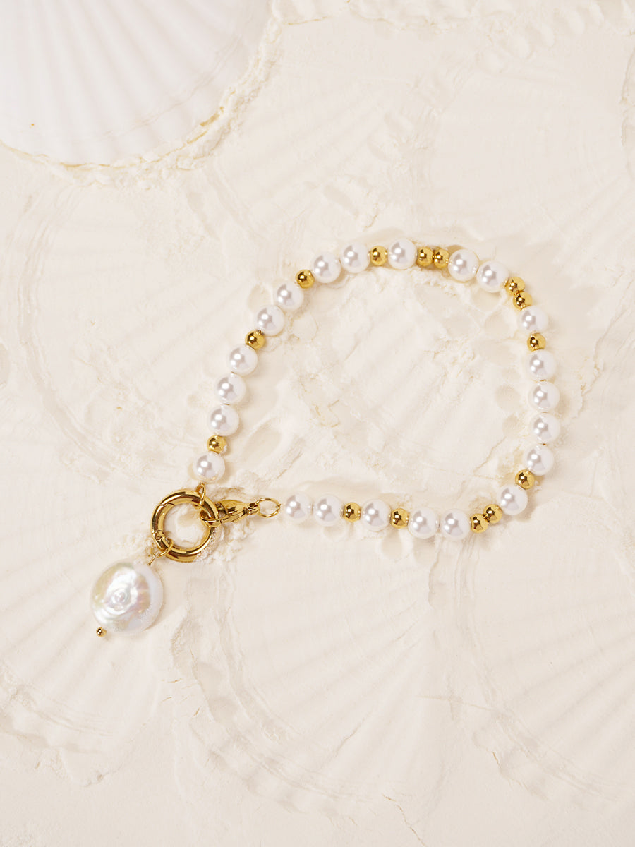 Nymph Baroque Pearl 18K Gold Bracelets