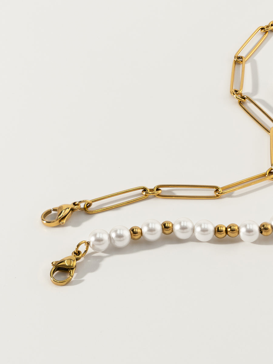 Nymph Pearl 18K Gold Bracelets Sets