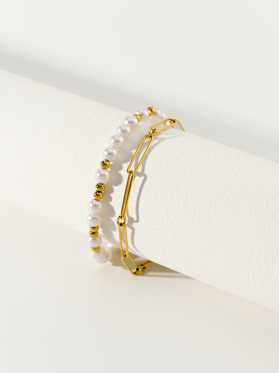 Nymph Pearl 18K Gold Bracelets Sets