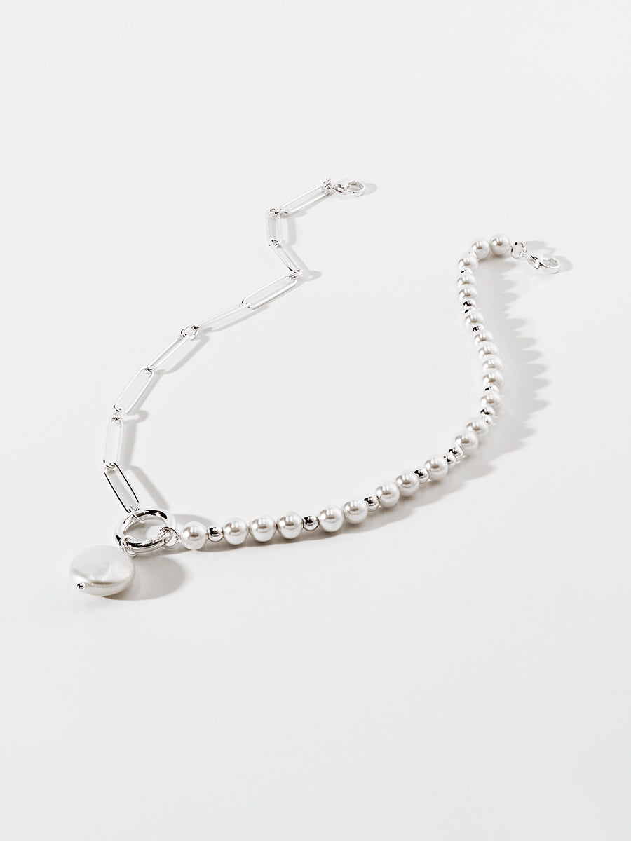 Nymph Baroque Pearl Silver Necklace