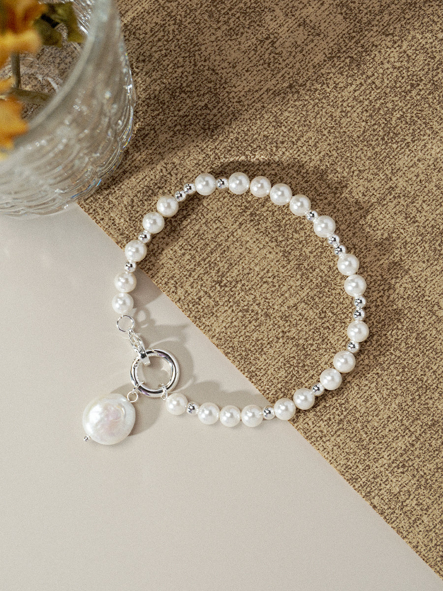 Nymph Baroque Pearl Silver Bracelets