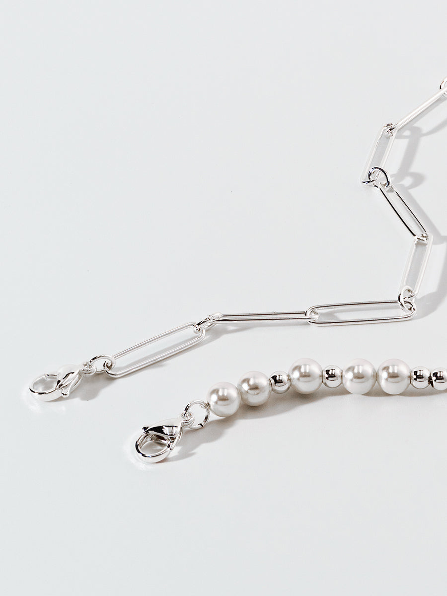 Nymph Pearl Silver Bracelets Sets