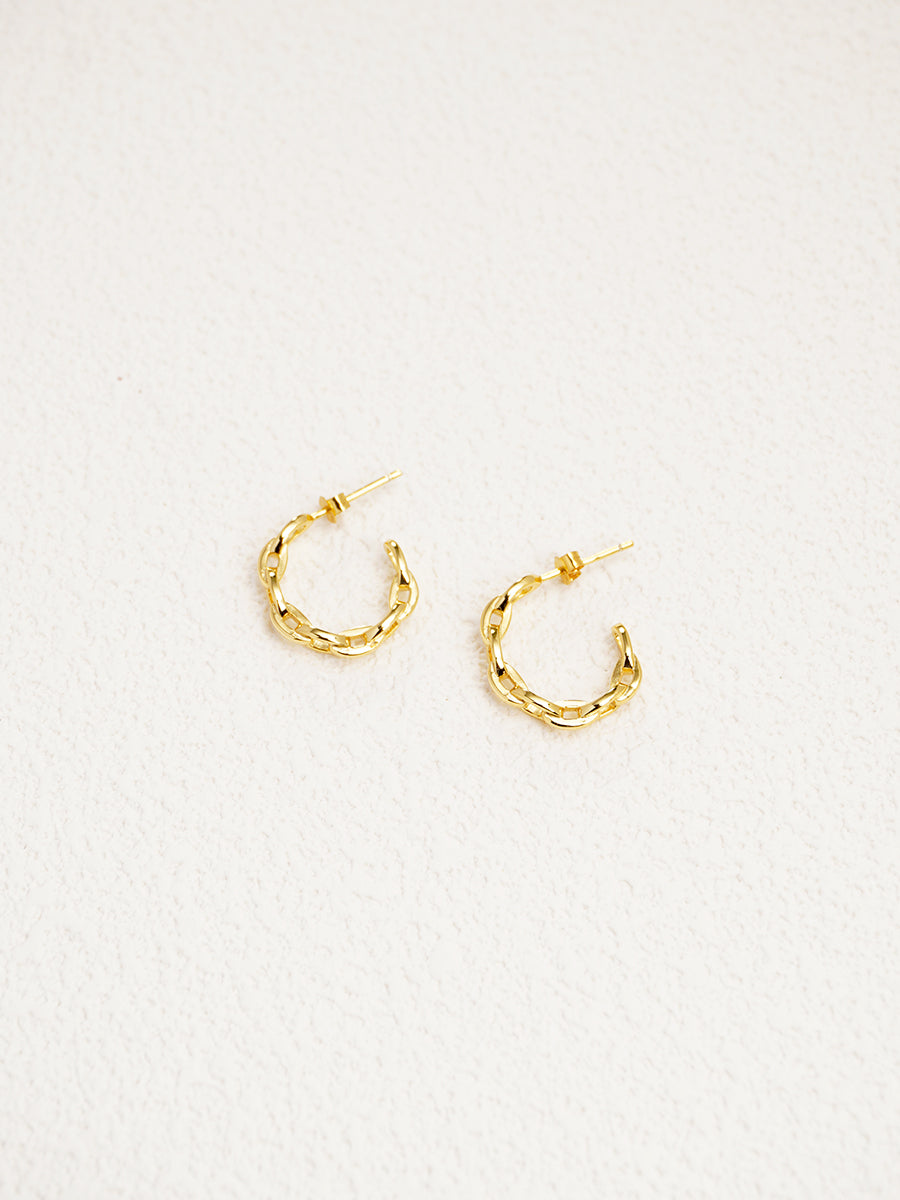 Geometric Half Hoop Earrings RE001