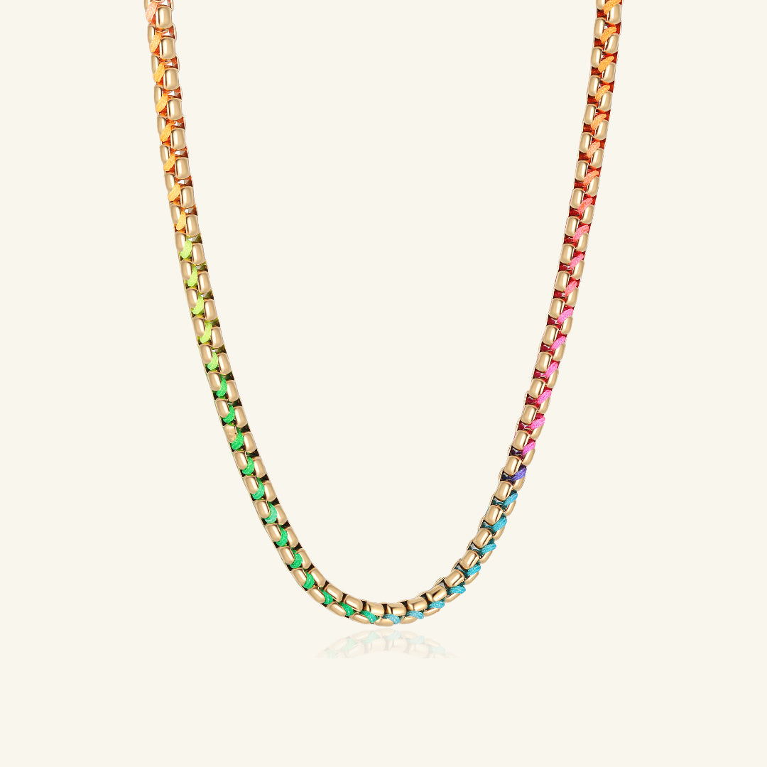 18k-Stainless Steel-Necklace-colorful-Rizzing