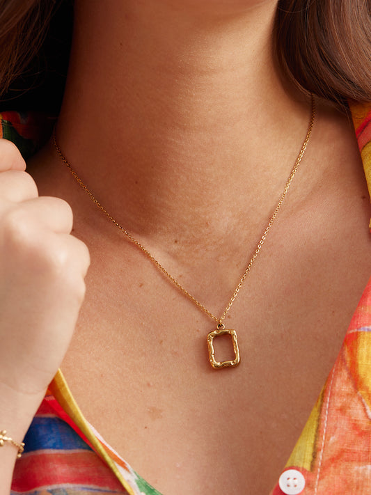 Canvas Frame Necklace  RN008
