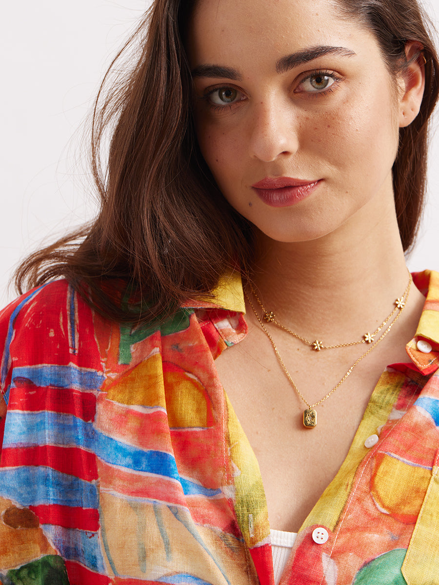 Gloden Daisy Necklace RN009