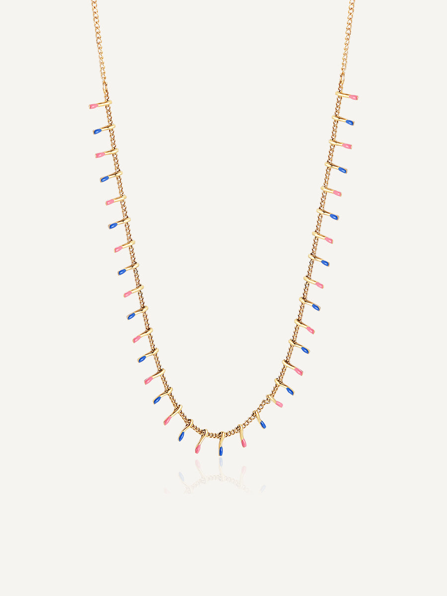 Stainless Steel-necklace-Gold-Rizzing
