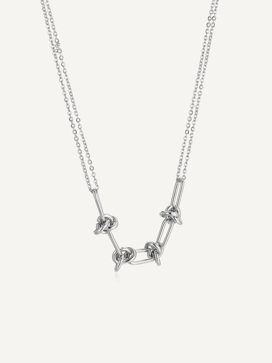 Stainless Steel-necklace-sliver-rizzing
