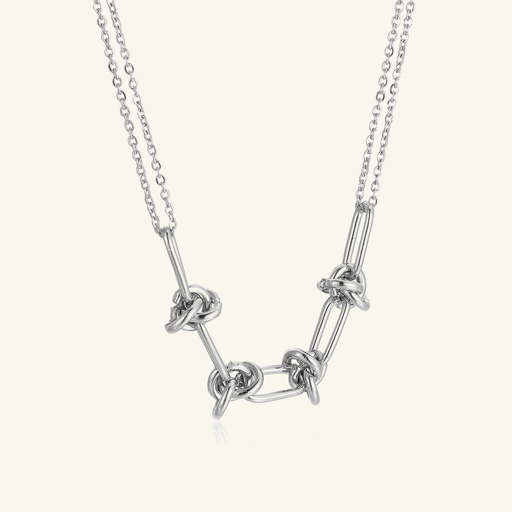 Stainless Steel-necklace-sliver-rizzing